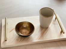 Load image into Gallery viewer, Herringbone Serving Board | Chopping Board | Solid Wood Board | Wood Tray | Herringbone Tray | Drinks Tray | Tray with Handles | Charcuterie
