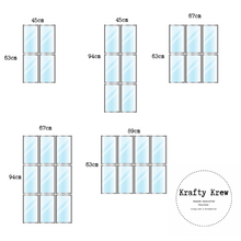 Load image into Gallery viewer, Handmade Industrial Style Wood Window Mirror - Rectangle Mirrors
